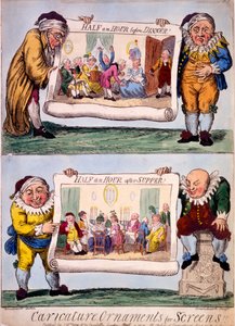Karikatuur Ornamenten voor Schermen, 1800